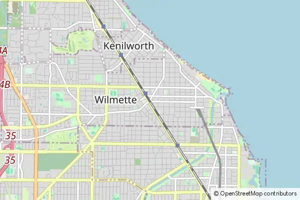 Mapa Wilmette