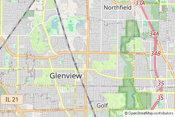 Mapa Glenview