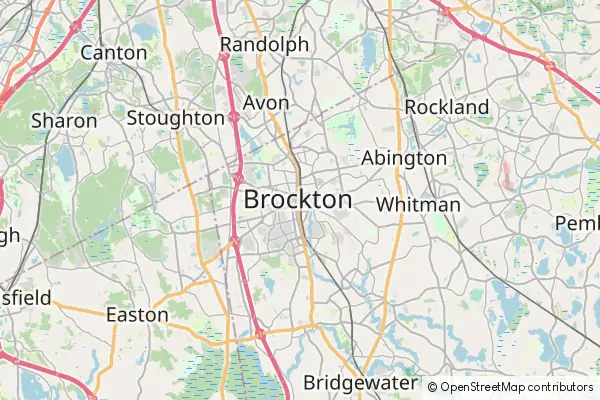 Mapa Brockton