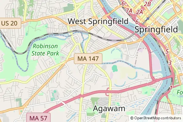 Mapa Agawam