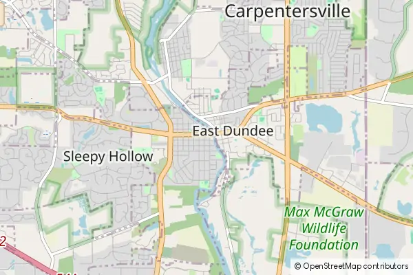 Mapa West Dundee