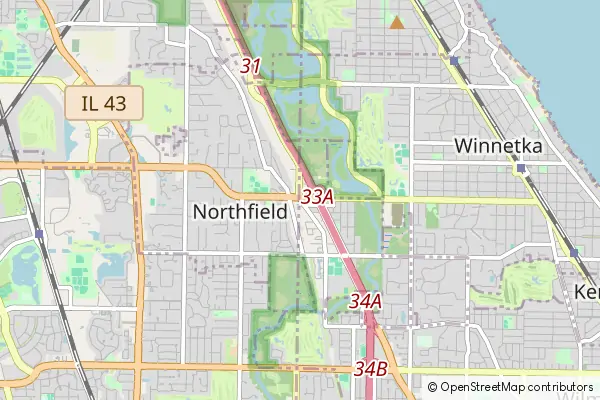 Mapa Northfield