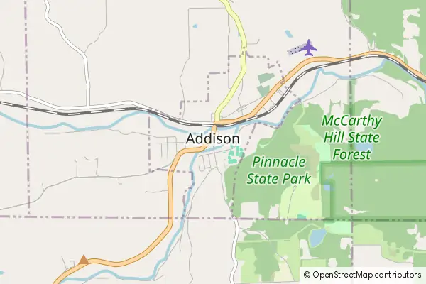 Mapa Addison