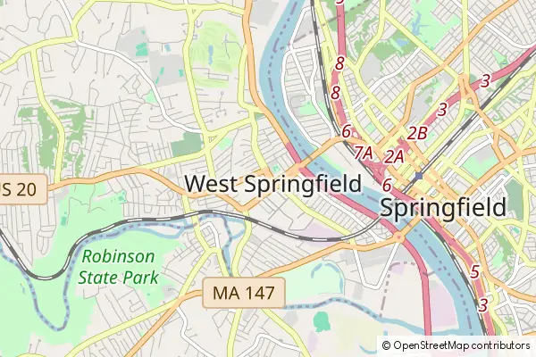 Mapa West Springfield