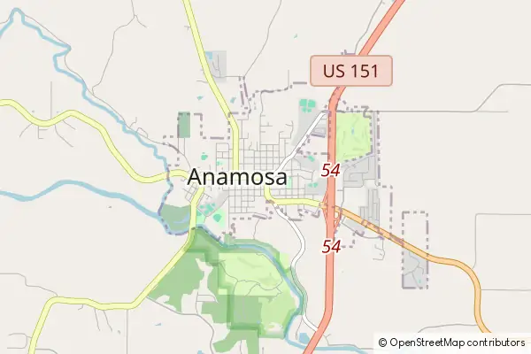 Mapa Anamosa