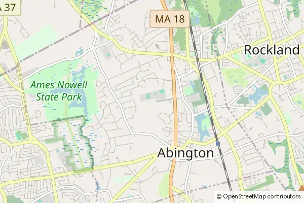 Mapa Abington