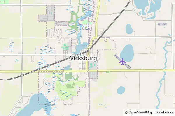 Mapa Vicksburg