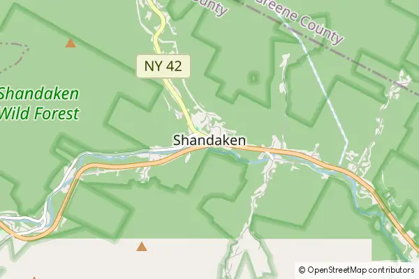 Mapa Shandaken