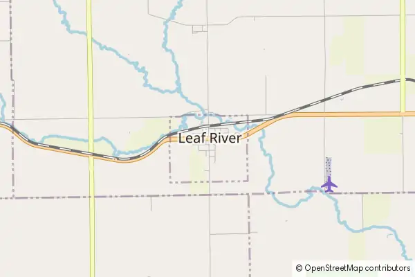 Mapa Leaf River