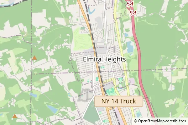 Mapa Elmira Heights