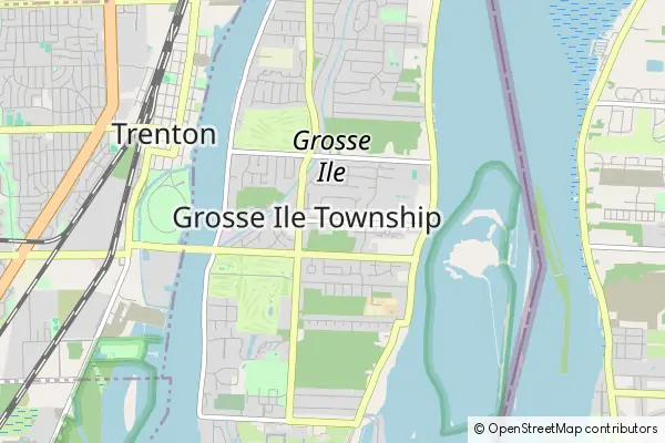 Mapa Grosse Ile