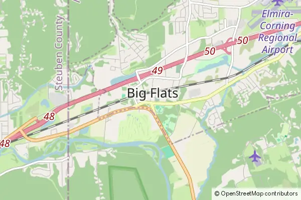 Mapa Big Flats