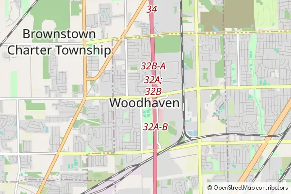 Mapa Woodhaven