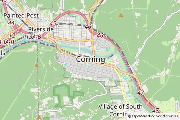 Mapa Corning