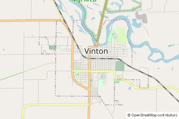 Mapa Vinton