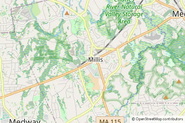 Mapa Millis