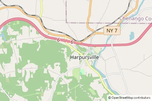 Mapa Harpursville