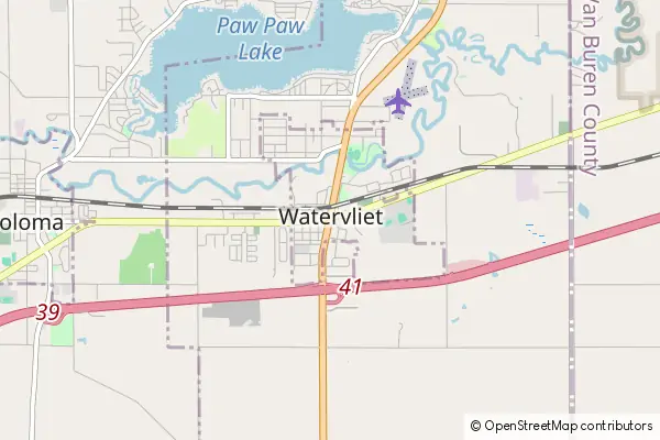 Mapa Watervliet