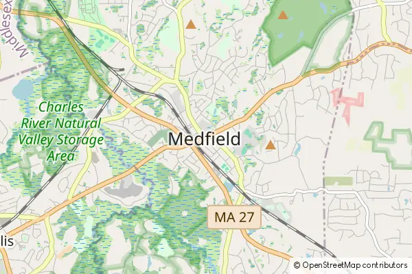 Mapa Medfield