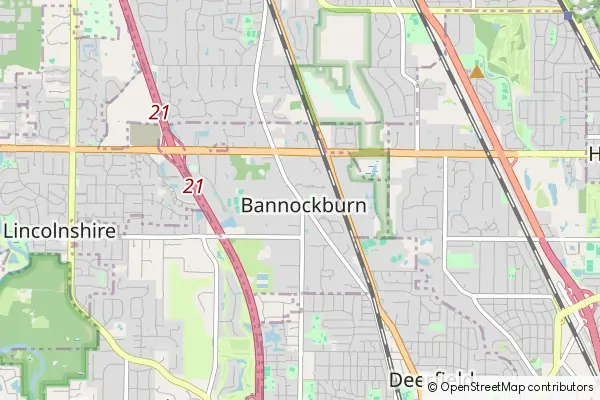 Mapa Bannockburn