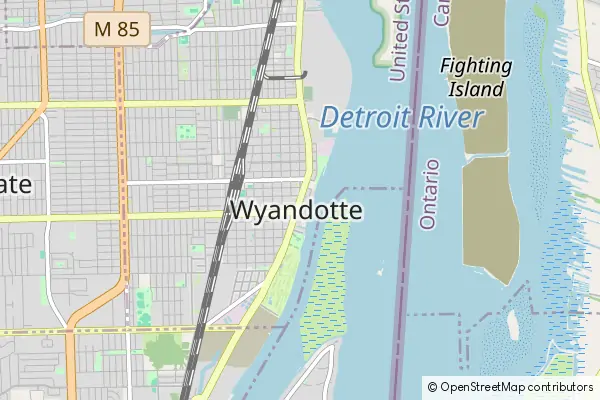 Mapa Wyandotte