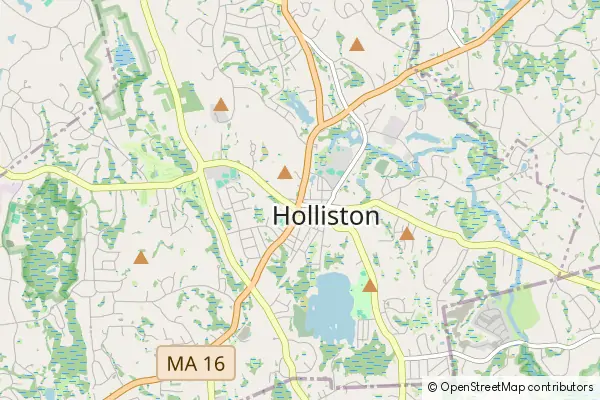 Mapa Holliston