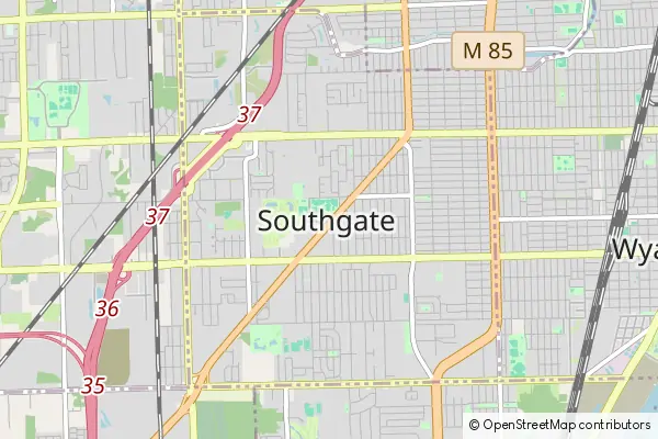 Mapa Southgate