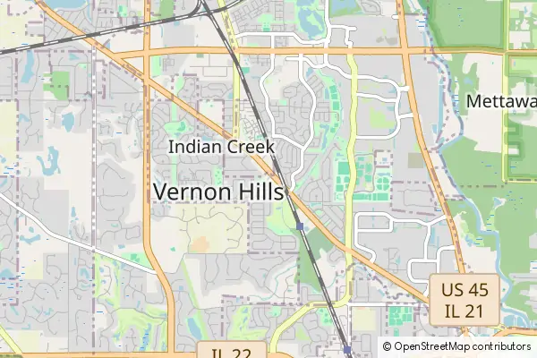 Mapa Vernon Hills