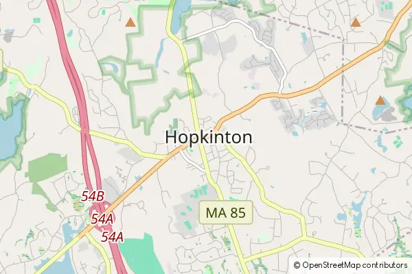 Mapa Hopkinton