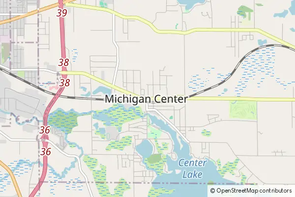 Mapa Michigan Center