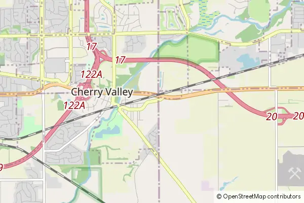 Mapa Cherry Valley