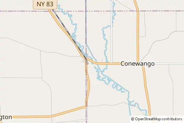 Mapa Conewango Valley