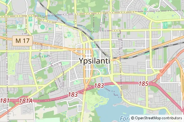 Mapa Ypsilanti