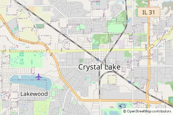 Mapa Crystal Lake