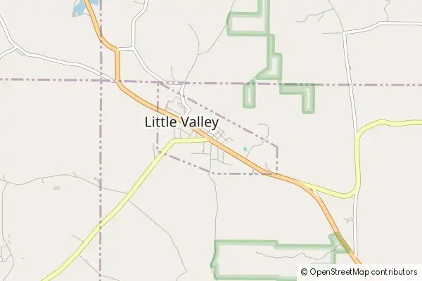 Mapa Little Valley