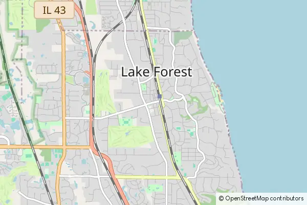 Mapa Lake Forest