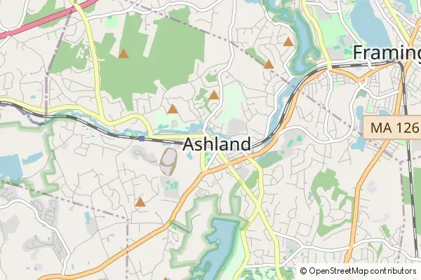 Mapa Ashland