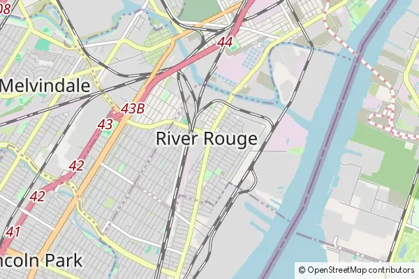 Mapa River Rouge