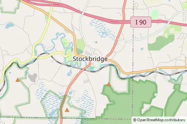 Mapa Stockbridge