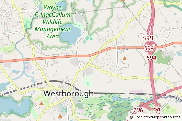 Mapa Westborough