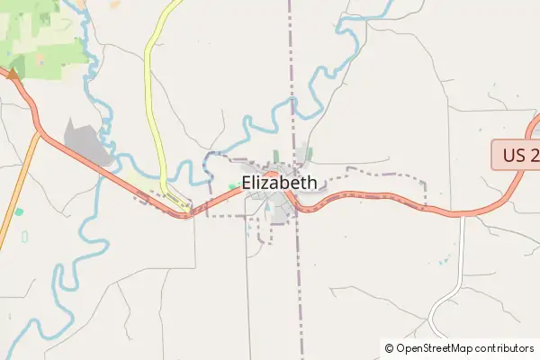 Mapa Elizabeth