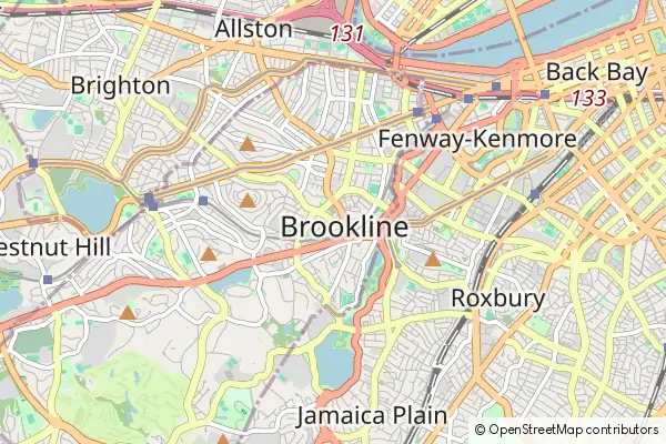 Mapa Brookline