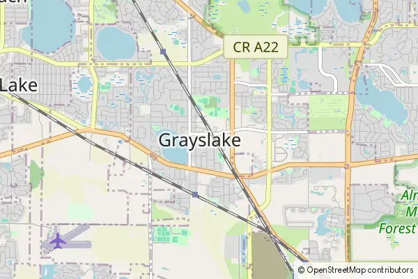 Mapa Grayslake