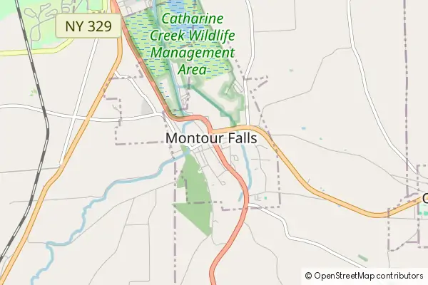 Mapa Montour Falls