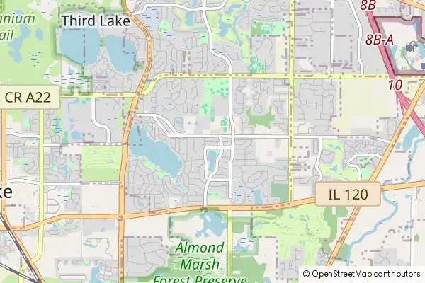 Mapa Gages Lake