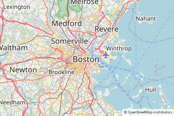 Mapa Boston