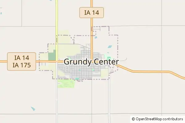 Mapa Grundy Center