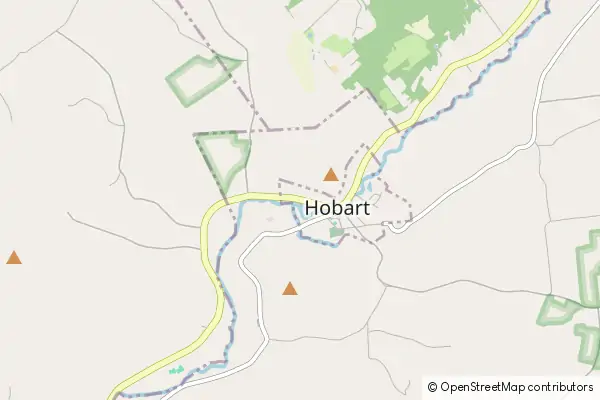 Mapa Hobart