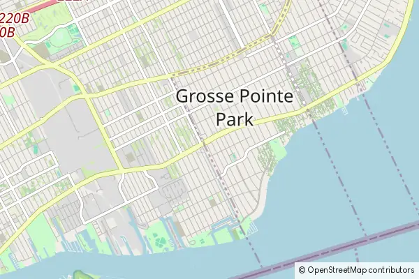 Mapa Grosse Pointe Park