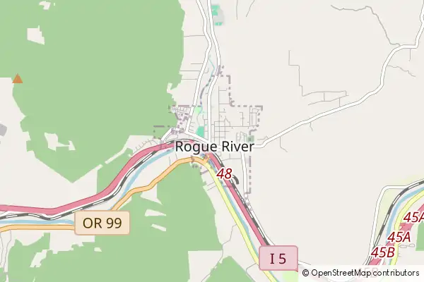 Mapa Rogue River